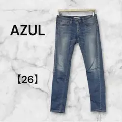 AZUL basic アズール　スキニーデニム　ローライズ　細見え　M相当