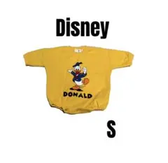 【Disney ディズニー】美品　ドナルドダック ベビー ロンパース Sサイズ