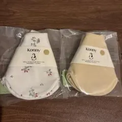 《☆siは》コニー スタイ よだれかけ レッドフラワー &バターイエロー