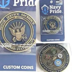 US NAVY 回転式 チャレンジコイン 希少 公式ライセンス品のサムネイル