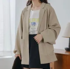 Kastane フレンチツイルジャケット ベージュ【裏地なし】