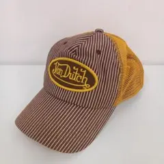 Von Dutch ストライプキャップ ブラウン/イエローのサムネイル