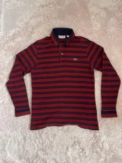 LACOSTE ラコステ ポロシャツ 長袖 ボーダー ゴルフ Mサイズ
