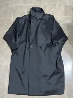 ブラック ステンカラーコート