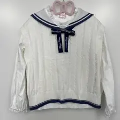 Mezzo Piano セーラー襟 長袖カットソー 130