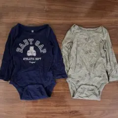 【単品購入も可】　GAP baby ロンパース　12-18 長袖 2点セット
