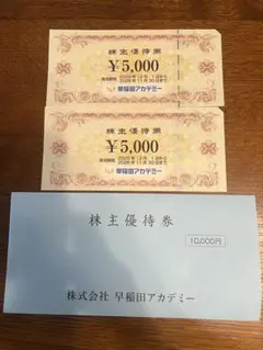 早稲田アカデミー 株主優待券 10000円分 - メルカリ