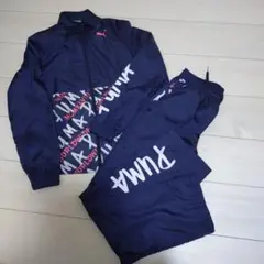 PUMA ジャケットとパンツのセット ネイビー　160