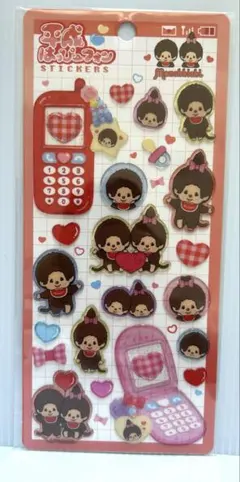 正規品　平成はっぴーフォン　シール　モンチッチ