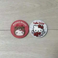 イオン限定 50th キティ 刺繍 缶バッジ - メルカリ
