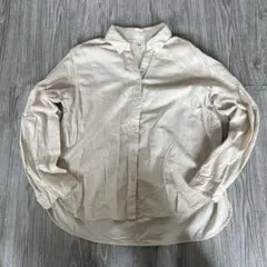 UNIQLO ベージュ 長袖シャツ（Mサイズ）
