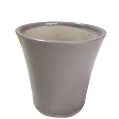 陶器植木鉢 紫灰釉 約18cm 観葉植物 多肉植物 ガーデニングのサムネイル