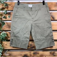 Rope' Picnic ロペピクニック ハーフパンツ 裾ボタン カーキ Mのサムネイル