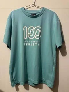 100 ATHLETIC 水色 Tシャツ Lサイズ　宇野薫