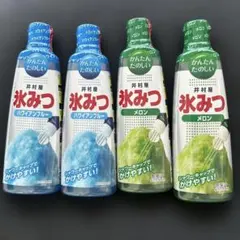 井村屋　氷みつ　かき氷シロップ メロン ハワイアンブルー 各2本計4本セットのサムネイル