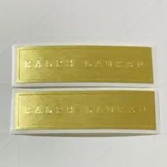 [새상품] 랄프로렌 2 골드 로고 스티커