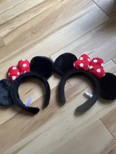 ミニーマウス カチューシャ 2個セット