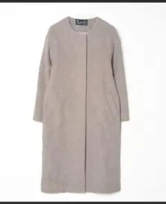 アーバンリサーチ　グレー　ノーカラーロングコート