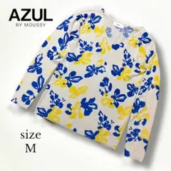 【AZUL by MOUSSY 】花柄ニット Mサイズ　薄手