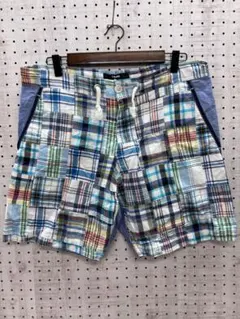 CABANE de ZUCCA 古着 チェック パッチワーク ショートパンツのサムネイル