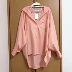 新品 アースミュージックエコロジー フーディシャツ ピンクのサムネイル
