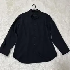 COMMECA MEN ブラック　長袖シャツ　M