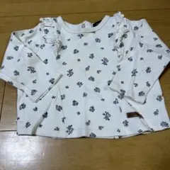 petit main 花柄 長袖Tシャツ　90