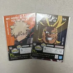 一番くじ　キャンバス風イラストボード＆ステッカー　２枚セット