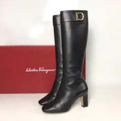 Salvatore Ferragamo ガンチーニ ロングブーツ レザーのサムネイル