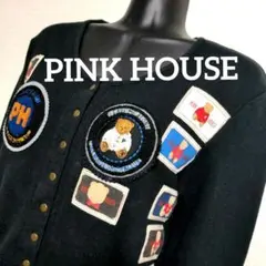 cz26 PINK HOUSE スウェット カーディガン ベア レディースL相当のサムネイル