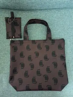 (No.3c)ハンドメイド小さなエコバッグ(ファスナー・収納ケース付き)