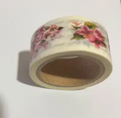花柄マスキングテープ クリーム色