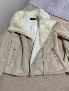 rienda ファーライダースジャケット