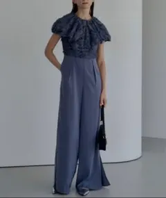 エ★新品★LE’RURE Fringe false collar オールインワン