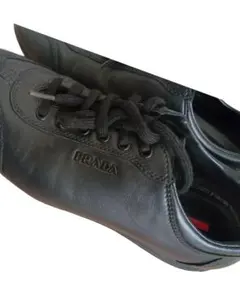 PRADA ブラックレザー スニーカー約22.5〜23.5センチ
