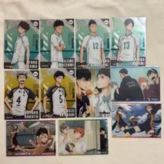 【Bー36】ハイキュー クリアカード 梟谷高校 青葉城西高校 11枚セット