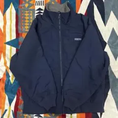 アメリカ製　ランズエンド　スコールジャケット　ネイビー　シェルドシンチラ