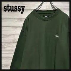 【即完売モデル】ステューシー☆ワンポイント刺繍ロゴ　人気デザイン　スウェット