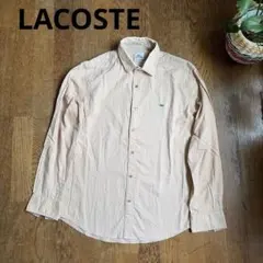 ラコステ ドット柄 ワンポイントロゴ長袖シャツ ＬテラコッタLACOSTEのサムネイル