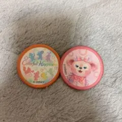 ディズニー カラフルハピネス ワッペン 2個セット
