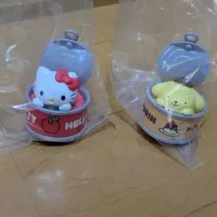 サンリオキャラクターズ　カンキャラ　　キティ・ポムポムプリン　2点セット