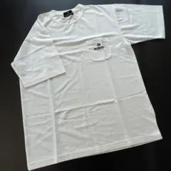 DUNLOP MOTORSPORT ポケット付き Tシャツ ホワイト LL