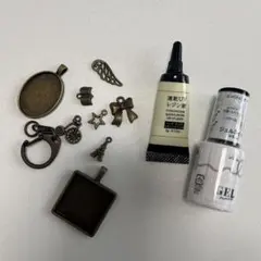 チャームとUVレジン接着剤セット