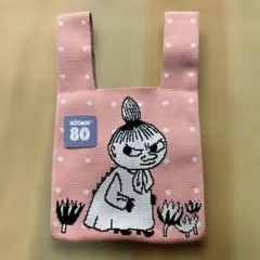 MOOMIN 80周年記念 ミイ ニットトートバッグ ピンクのサムネイル
