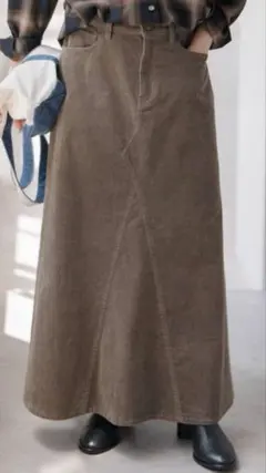 Spick and Span ストレッチコーデュロイスカート