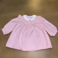 ピンク フリル付きワンピース