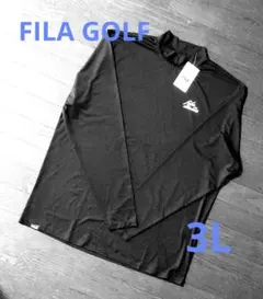 メンズ FILAGOLF 大きいサイズ 3Ｌ 新品 ブラック 長袖シャツ