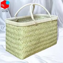 【新着新品】鳥越竹細工 手付きおぼけ＋おぼけ 特大 極上品 鳥越竹細工 手付き楕円ざる