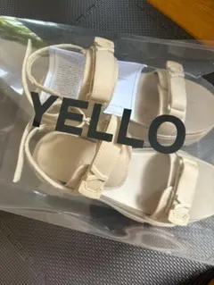 YELLO プラットフォームサンダルLサイズ - メルカリ