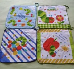 はらぺこあおむし ループ付タオル 4枚セット 綿100%